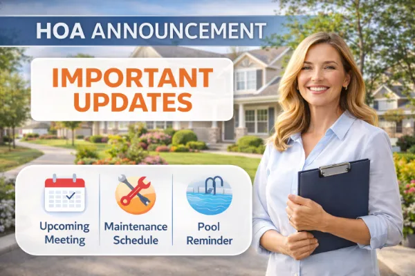 HOA Announcement